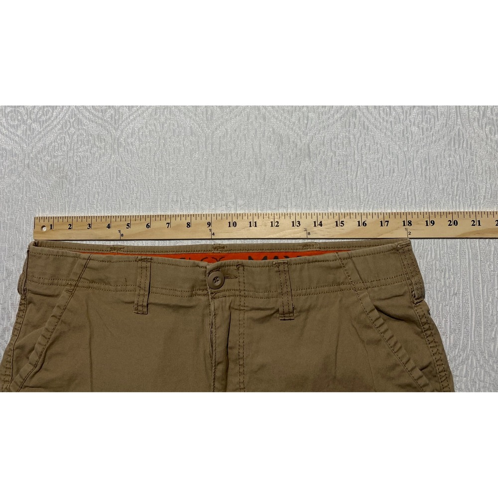 Urban Pipeline Max Flex Cargo Shorts Mens 35 Khaki Brown Cotton Stretch Utility - Picture 3 of 7